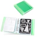 UNIMEIX Thicken 10 Pcs Magnetic Sheets for Die Storage with 1 Binder Cover, Stamp and Die Storage Die Cut Storage for Card Making Supplies(1.2 mm Thickness, Green