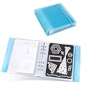UNIMEIX Thicken 10 Pcs Magnetic Sheets for Die Storage with 1 Binder Cover, Stamp and Die Storage Die Cut Storage for Card Making Supplies(1.2 mm Thickness, Blue