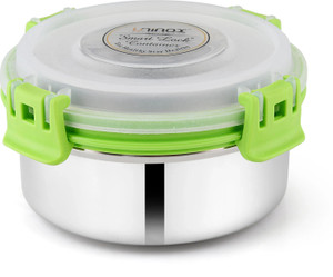 uninox stainless steel lock n lock green color containers 425ml set of 1 containers stainless steel office lunch box