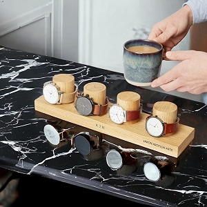 watch stand organizer watch stand for men watch storage boxwooden watch organiser watch holder for mengift for him anniversary valentines of white