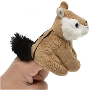 unipak 1199cp chipmunk finger plush puppet 35-inch height