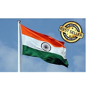 uniq indian outdoor india flag tiranga in special silk fabric warp-knitted polyester for homesofficesschoolrwa meetings hoisting 30 x 45 inches