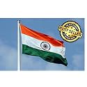 UNIq Indian Outdoor India Flag Tiranga in Special Silk Fabric (Warp-Knitted Polyester) (60 X 90 Inches)