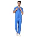 UNIQFORM Active Men's Scrub Suit | Set of Top &amp; Bottom | Half Sleeves | V Neck | Breathable Fabric | Comfortable | Durable | Uniform for Doctors, Nurses and Dentists