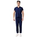 UNIQFORM Active Men's Scrub Suit | Set of Top &amp; Bottom | Half Sleeves | V Neck | Breathable Fabric | Comfortable | Durable | Uniform for Doctors, Nurses and Dentists