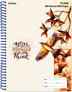 UNIQPAL Nature Collection A4 Notebook Unruled 200