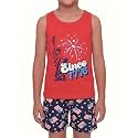 Unique Baby Boys American Boy 4th of July 2pc Tank Shorts Set