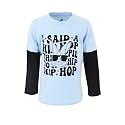 Unique Baby Boys Layered Long Sleeve Kids Toddler Graphic T Shirt