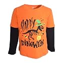 Unique Baby Boys Layered Long Sleeve Kids Toddler Graphic T Shirt