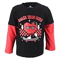 Unique Baby Boys Layered Long Sleeve Kids Toddler Graphic T Shirt
