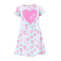 Unique Baby Girls' Short Sleeve Everyday Printed Dresses for Kid and Toddler, Sizes 2T-12Y