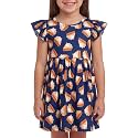 Unique Baby Girls' Short Sleeve Everyday Printed Dresses for Kid and Toddler, Sizes 2T-12Y