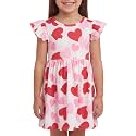 Unique Baby Girls' Short Sleeve Everyday Printed Dresses for Kid and Toddler, Sizes 2T-12Y