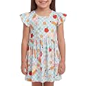 Unique Baby Girls' Short Sleeve Everyday Printed Dresses for Kid and Toddler, Sizes 2T-12Y