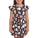Unique Baby Girls' Short Sleeve Everyday Printed Dresses for Kid and Toddler, Sizes 2T-12Y