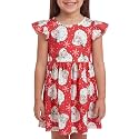 Unique Baby Girls' Short Sleeve Everyday Printed Dresses for Kid and Toddler, Sizes 2T-12Y