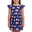 Unique Baby Girls' Short Sleeve Everyday Printed Dresses for Kid and Toddler, Sizes 2T-12Y