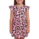 Unique Baby Girls' Short Sleeve Everyday Printed Dresses for Kid and Toddler, Sizes 2T-12Y