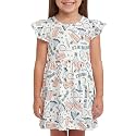 Unique Baby Girls' Short Sleeve Everyday Printed Dresses for Kid and Toddler, Sizes 2T-12Y