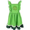 Unique Baby Girls Smocked Holiday Dress for Big Kids and Toddler Outfit Clothes with Embroidery