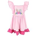 Unique Baby Girls Smocked Holiday Dress for Big Kids and Toddler Outfit Clothes with Embroidery