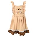 Unique Baby Girls Smocked Holiday Dress for Big Kids and Toddler Outfit Clothes with Embroidery