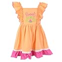 Unique Baby Girls Smocked Holiday Dress for Big Kids and Toddler Outfit Clothes with Embroidery