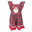Unique Baby Girls Smocked Holiday Dress for Big Kids and Toddler Outfit Clothes with Embroidery