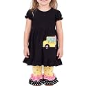 Unique Baby Toddler Girls 2pc Capri Pants Outfit Set with Top