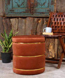 unique creation handicrafts solid wood pouf