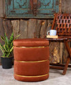 Unique Creation Handicrafts Solid Wood Pouf