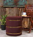 Unique Creation Handicrafts Solid Wood Pouf
