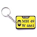 UNIQUE GIFTS Personalised Car/Bike Number Plate Keychain (Design 10) | Wood