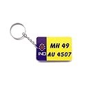 UNIQUE GIFTS Personalised Car/Bike Number Plate Keychain (Design 9) | Wood