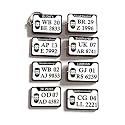 UNIQUE GIFTS Personalised Car/Bike Number Plate Keychain (Design 12) | Wood