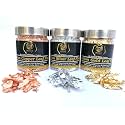 UGLS Flakes - Color 2.5, 3 Bottles Metallic Gold Leaf Foil for Resin Art