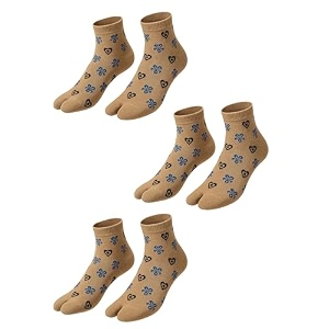 unique gold leafing studio ugls heavy woolen socks for men amp women  split-toe cotton ankle socks with anti-slip grip  soft breathable pattern knit  durable wash-proof stretch fabric pack of 3