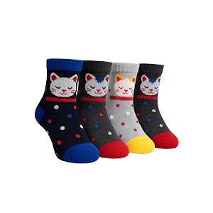 unique gold leafing studio ugls soft cotton baby socks 3-7 years  cute animal print kids socks for boys amp girls  breathable stretchable anti-slip toddler pack of 3