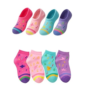 unique gold leafing studio ugls baby soft cotton socks for infants 1-3 years  ultra-soft skin-friendly music print cute design socks for boys amp girls  breathable amp stretchable pack of 4 colors