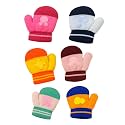 Unique Gold Leafing Studio UGLS Baby Woolen Mittens for 2–9 Months | Soft Warm Knitted for Newborn Boys &amp; Girls | Anti-Scratch Winter Hand Gloves | Cute Cartoon Design Premium Wool Gloves (Pack of 6)