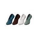Unique Gold Leafing Studio UGLS Women No Show Liner Socks for Shoes Flats Sneakers | Soft Cotton Invisible Low Cut, Anti-Slip, Sweat-Absorbent Comfort (Pack of 4 Colors)