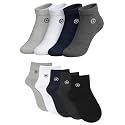 Unique Gold Leafing Studio UGLS Premium Cotton Ankle Socks for Men | Soft Breathable Stretch Fabric | Non-Slip Elastic Cuff | Office Gym Sports | Comfortable Low-Cut Short (Pack of 4)