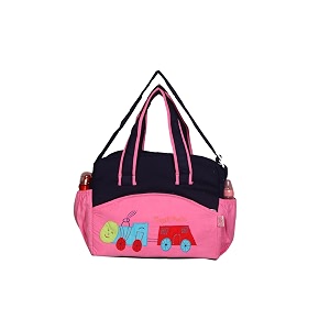 new born baby multipurpose polyester diapermother bag with holder diaper changing multi compartment pink regular mediumpack of 1