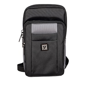 unisex sling bag black