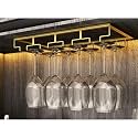Unique Lifestyle Hanging Metal Wine Glass Rack/Holder Upside Down Glass Hanging Organizer for Pubs/Kitchen cabinet/Hotel/Bars