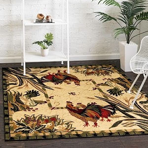 Unique Loom Barnyard Collection Area Rug -
