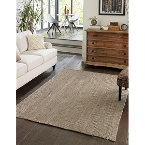 Unique Loom Braided Jute Collection Area Rug