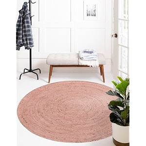 Unique Loom Braided Jute Collection Area Rug