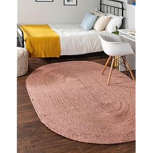 Unique Loom Braided Jute Collection Area Rug