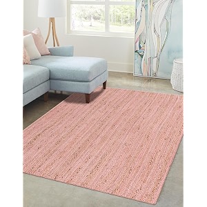 Unique Loom Braided Jute Collection Area Rug
